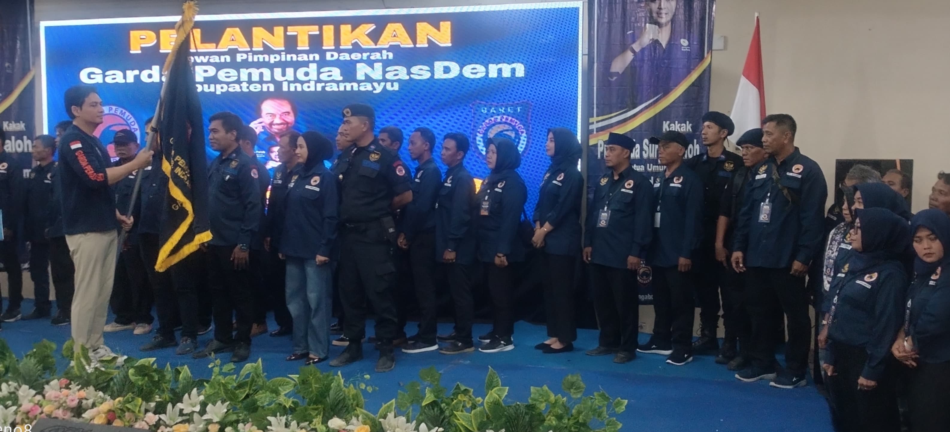 Bupati Lucky Hakim Lantik Garda Pemuda Nasdem Indramayu,  Asep Gantara Tegaskan Sinergi Sipil - Politik