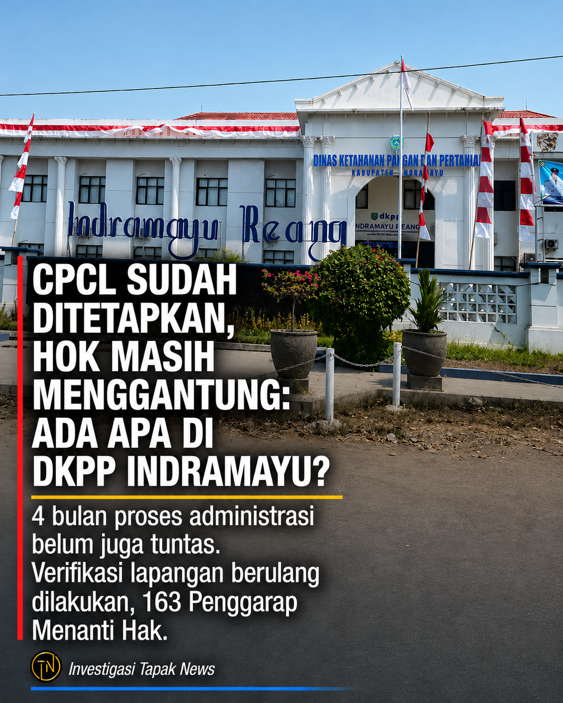 325 Hektar Tebu Sudah Ditanam, HOK Masih Tertahan: Ada Apa  Di DKPP Indramayu?