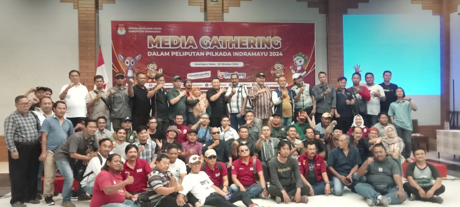 Gelar Media Gathering Bertajuk Peliputan Pilkada 2024, KPU Indramayu Gandeng FKIJ